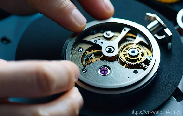 세이코 시계의 기술적 진화 - **Prompt:** A close-up, highly detailed shot of a skilled watchmaker's hands delicately assembling t...